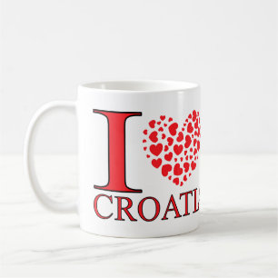 Caneca De Café Eu amo a Croácia