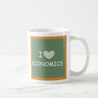 Caneca De Café Eu amo a economia