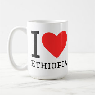 Caneca De Café Eu amo a Etiópia