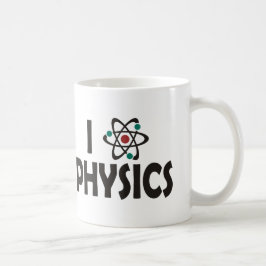 Caneca De Café Eu amo a física
