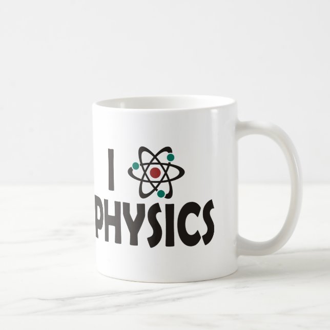 Caneca De Café Eu amo a física (Direita)