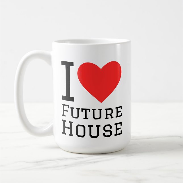 Caneca De Café Eu amo a futura casa (Esquerda)