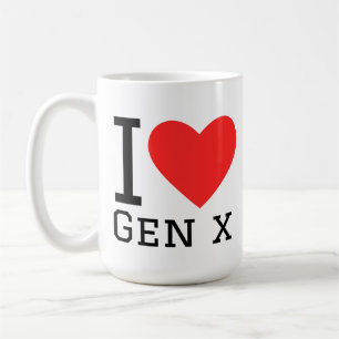 Caneca De Café Eu amo a geração x