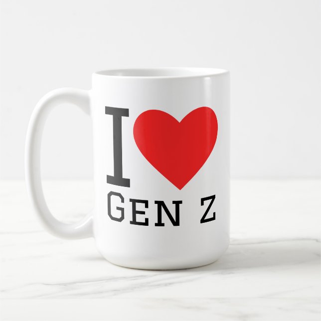 Caneca De Café Eu amo a geração z (Esquerda)