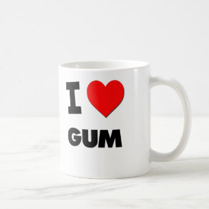 Caneca De Café Eu amo a goma