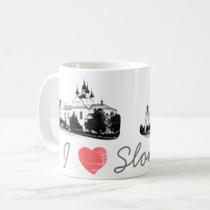 Caneca De Café Eu Amo A Igreja Slonim Belarus Architecture