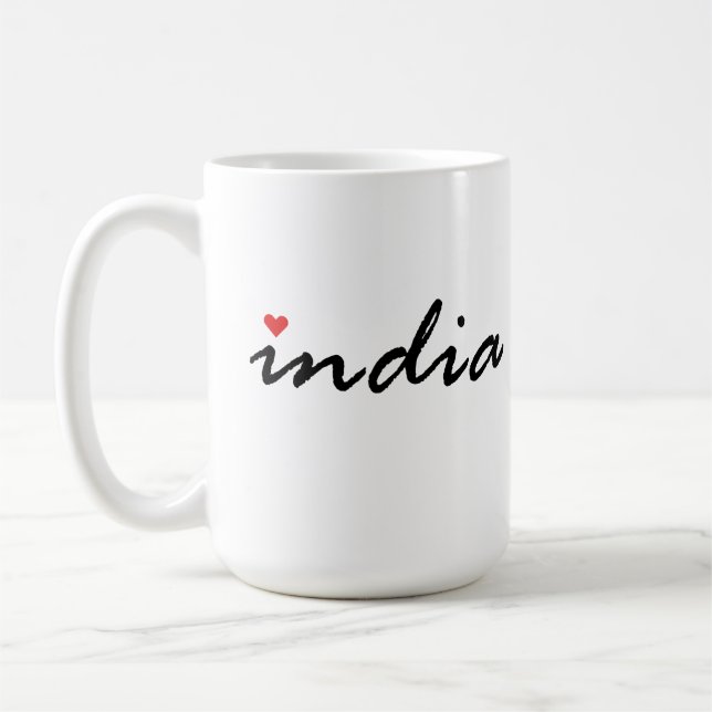Caneca De Café Eu amo a Índia (Esquerda)
