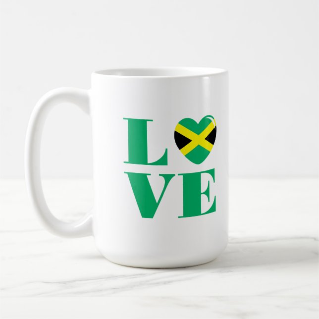 Caneca De Café Eu amo a Jamaica (Esquerda)