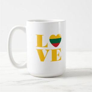 Caneca De Café Eu amo a Lituânia