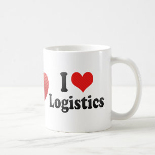 Caneca De Café Eu amo a logística