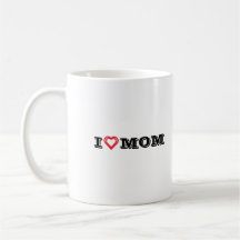 Eu Amo A Mãe Design Café Mug/Personalizado