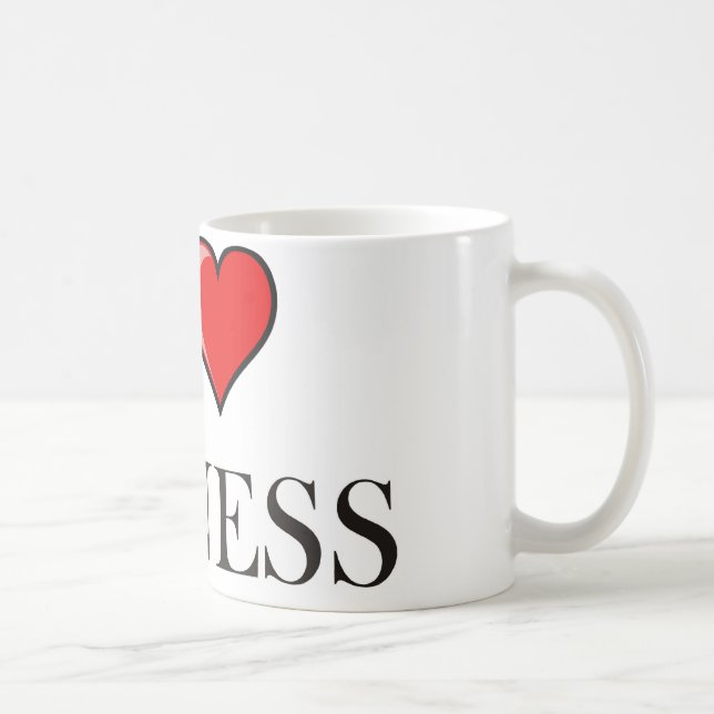 Caneca De Café Eu amo a malhação (Direita)