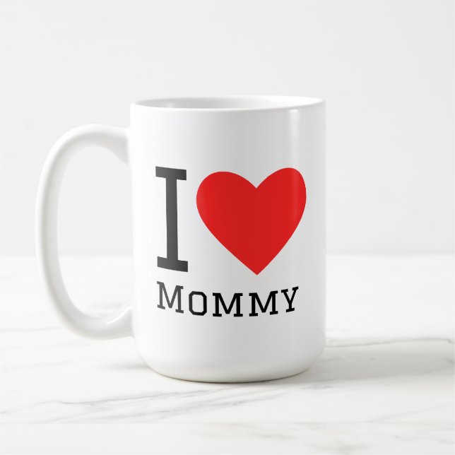 Caneca De Café Eu amo a mamãe (Esquerda)