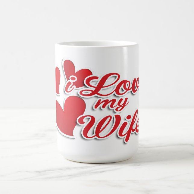 Caneca De Café Eu Amo a minha esposa (Centro)
