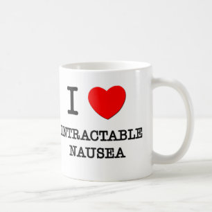 Caneca De Café Eu amo a náusea intratável