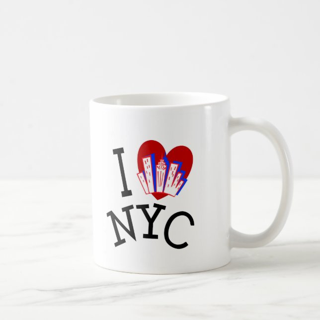 Caneca De Café Eu amo a Nova Iorque (Direita)
