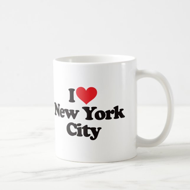 Caneca De Café Eu amo a Nova Iorque (Direita)