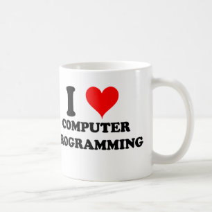Caneca De Café Eu amo a programação informática