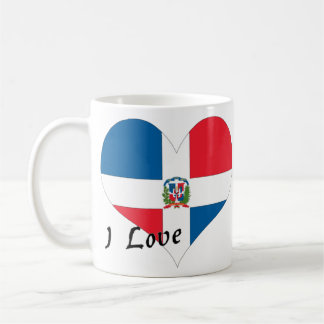 Caneca De Café Eu amo a República Dominicana