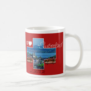 Caneca De Café Eu amo a Suíça