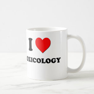 Caneca De Café Eu amo a toxicologia
