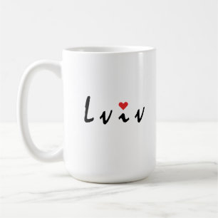 Caneca De Café Eu amo a Ucrânia Lviv