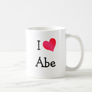 Caneca De Café Eu Amo Abe