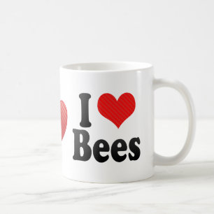 Caneca De Café Eu amo abelhas