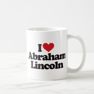 Caneca De Café Eu amo Abraham Lincoln