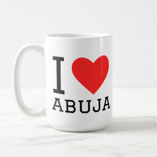 Caneca De Café Eu amo abuja