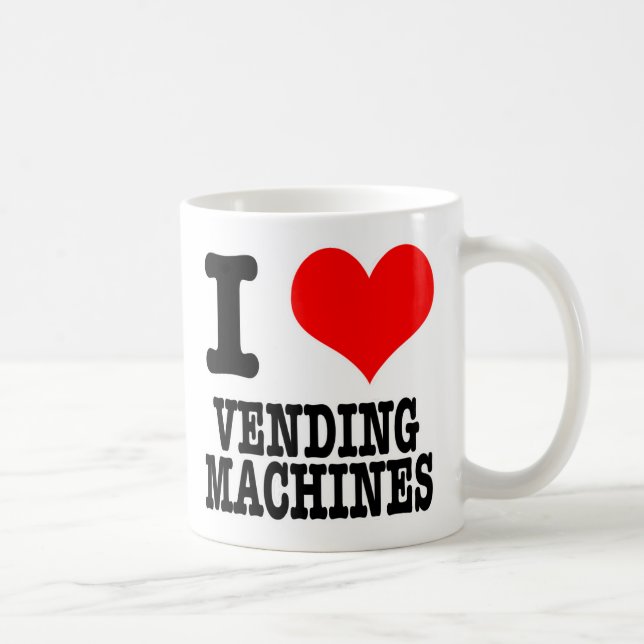CANECA DE CAFÉ EU AMO (ADORA) MÁQUINAS DE VENDA AUTOMÁTICA (Direita)