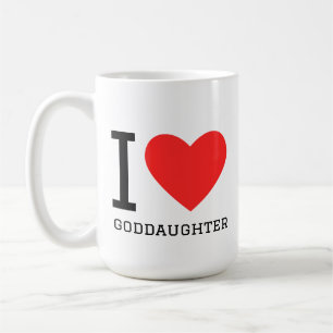 Caneca De Café Eu amo afilhada