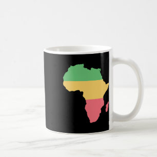 Caneca De Café Eu Amo África Continente Colorido Rosta