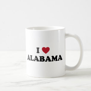 Caneca De Café Eu amo Alabama