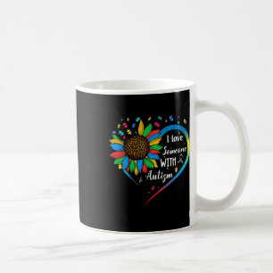 Caneca De Café Eu Amo Alguém Com Autismo Sensibilização Autista S