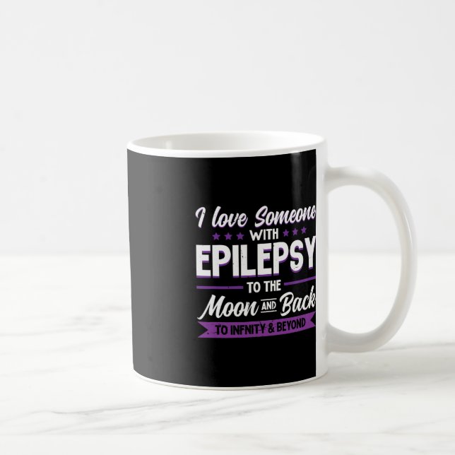 Caneca De Café Eu Amo Alguém Com Epilepsia À Epilepsia Da Lua (Direita)