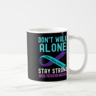 Caneca De Café Eu Amo Alguém Que Preveja Suicídio Com Rúpida Teal