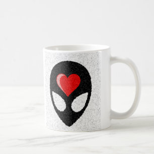 Caneca De Café EU AMO aliens!