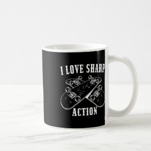 Caneca De Café Eu Amo Amantes De Skate De Ação Intensa Skating B