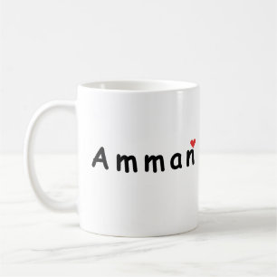 Caneca De Café Eu amo Amman