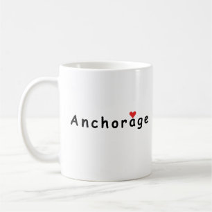 Caneca De Café Eu amo Anchorage
