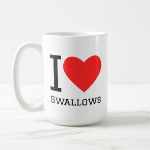 Caneca De Café Eu amo andorinhas