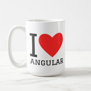 Caneca De Café Eu amo angular