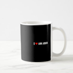 Caneca De Café Eu Amo Ann Arbor Michigan Coração Viagem Férias