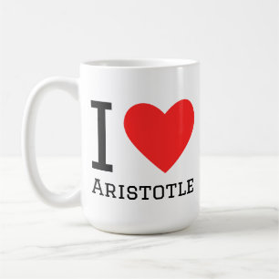 Caneca De Café Eu amo Aristóteles 