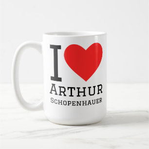 Caneca De Café Eu amo Arthur Schopenhauer