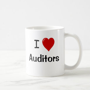 Caneca De Café Eu amo auditores - auditores do coração de I