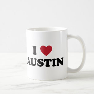 Caneca De Café Eu amo Austin