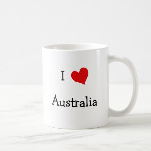 Caneca De Café Eu amo Austrália