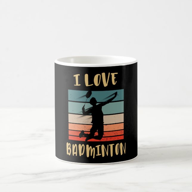 Caneca De Café Eu Amo Badminton Salto Smash (Centro)